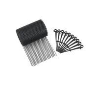 AMSLSIU Grille de Anti-Obstruction pour gouttières : protège Contre Les Feuilles mortes et Les débris. La Grille de Toit réduit Risques débordement et d'obstruction.