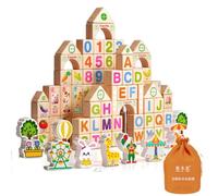 AMSLSIU Idées Cadeaux Uniques pour bébé pour garçons de 1 an, Temps de Jeu éducatif Spielzeug AB 6 Monate Baby Spielzeug 1 Jahr , coloré , 100 bâtiments Solides