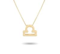 AMSLSIU Ins douze signe du zodiaque Constellations thème collier du zodiaque Ins bricolage personnalité exquise pendentif accessoire de mode, Balance or