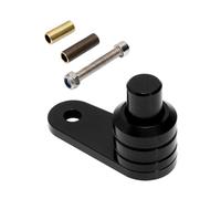 AMSLSIU Interrupteur universel de verrouillage de frein moto en alliage d'aluminium remplacement bouton stationnement moto levier réparation motos, Noir