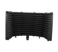 AMSLSIU Isolation du microphone avec réflecteur en mousse absorbante pour microphone de studio offrant un positionnement flexible et une réduction du bruit. Filtre en mousse absorbante pour