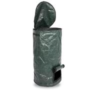AMSLSIU Jardin imperméable à l'eau Sunproof PE Tissu Compost Sac de Collecte des déchets Pliable Ferment conteneur Feuille Sac bac de Rangement, 34 gallons