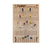 AMSLSIU Jeu de Puzzle et de dés Golf : Une activité ludique pour développer Les capacités cognitives, renforcer Les Liens familiaux, Partager des Aventures et entraîner la pensée logique en Famille.