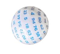 AMSLSIU Jeu de société éducatif avec dés D100 polyédriques à 100 Faces, Compact et léger. Améliore Les compétences en calcul. Jeu éducatif et, Bleu, 48mm