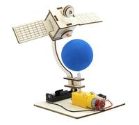 AMSLSIU Jeu éducatif en Bois pour développer la créativité et l'imagination grâce à des activités de Bricolage. Projet de Construction électronique pour l'école. Maquette Scientifique Satellite