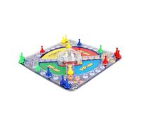 AMSLSIU Jeu Familial Traditionnel de Ludo : Un Jeu de société captivant pour Petits et Grands. Idéal pour Les réunions Famille. Solide et Durable. Ce société n'est Pas qu'un Simple Jouet.