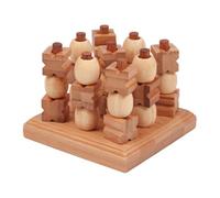 AMSLSIU Jeux de société Classiques appréciés par Tout Le Monde Petits Jeux en Bois Soirées Amusantes en Famille Petits Amusants Bois pour Enfants et pour Toute la Famille de société