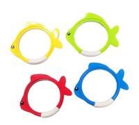AMSLSIU Jouets d'anneau de Poisson colorés, Jeux d'été passionnants, Outils d'entraînement de plongée sous-Marine pour Enfants, Jouets Piscine Amusants pour Enfants, Anneaux Natation pour