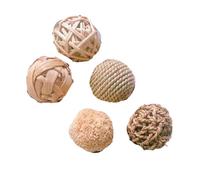 AMSLSIU Jouets de Hamster Jouets de Morsure pour Une pour Joie sans Fin et Une récréation sûre bâtons Foin Naturel Cochon d'Inde en Coton Lapin, 1.2.3.4.5 Ensemble