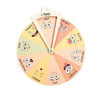 AMSLSIU Jouets, Roue d'émotion, développement de l'intelligence émotionnelle, Cadeau pour Enfants, léger et Portable, Parents-Enfants