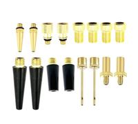 AMSLSIU Kit Adaptateur de Valve Presta pour Schrader en Laiton pour pneus de vélo, Ballons Natation, Basketball et Football gonflables. Compatible avec Les valves vélo, Basketball et Football.