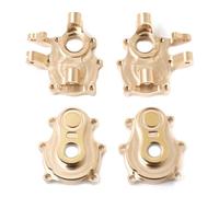AMSLSIU Kit d'assemblage d'essieu en laiton 1/10, 4 pièces, pour chenille EMO, accessoires de voiture RC de fabrication exquise, pièces rechange, pièce mise à niveau RC