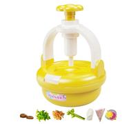 AMSLSIU Kit de Fabrication de Bouquets de Fleurs en Tissu pour Enfants de 3 à 5 Ans, pour Un Jeu créatif et Amusant. Kit de Fabrication de Bouquets de , Jaune , 28 Fleurs