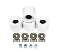 AMSLSIU Kit de Roues et entretoises de roulements de Skateboard 60 mm, pour Une Glisse sans Effort. Compatible avec Cruiser, Longboard et Skate de Route. Roues Cruiser 78a, lot