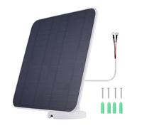 AMSLSIU Kit étanche pour Sonnette vidéo Ring 4 avec Support de Charge 360° et Panneau de Chargement 360°, Blanc