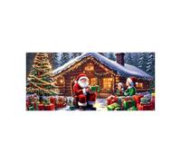 AMSLSIU La Housse de Porte de Garage de Noël est fabriquée en Polyester pour Une Couleur éclatante et Durable. Créez Une Ambiance de Noël inoubliable, S006