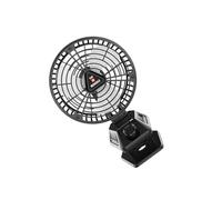 AMSLSIU Lanterne à Vitesse réglable Rechargeable Ventilateur de Camping électrique Ventilateurs d'éclairage refroidis par Air Tente Bureau Bureau Chambre, X80/Noir