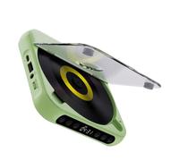 AMSLSIU Lecteur CD Portable avec écouteurs pour Le Plaisir de la Musique en déplacement Lecteur CD MP3 Portable avec écouteurs Lecteur CD Mignon CD-RW, Vert