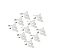AMSLSIU Les pare-neige offrent une résistance Pour aux chocs et, associés Pour aux protège-gouttières, empêchent les dommages causés par la neige sur toits métalliques, Clair, 100 mm