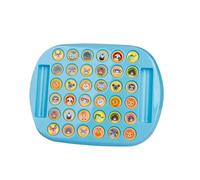 AMSLSIU Les Tests multijoueurs, Le Jeu de Plateau de Jeu inversé et Le Puzzle favorisent la coopération en matière Communication Entre Les Joueurs, Bleu + Animal