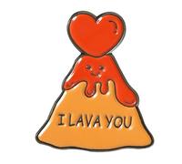 AMSLSIU Lettres imprimées épingles en émail drôle amant broche sac à broches feuilles broche monde Badge veste bijoux personnalisés, Type 1, XZ4427