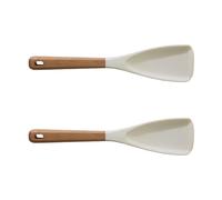 AMSLSIU Lot de 2 ustensiles de cuisine Staub qualité supérieure, cuillère, spatule, gel silice, spatule multifonction Staub, cuillère multifonction