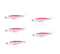 AMSLSIU Lot de 5 appâts de pêche en Plastique Crankbait Seawater Swimbait Portable River Sea Lake Stream Leurres Kit Gear Tackle