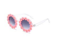 AMSLSIU Lunettes de soleil pour enfants, Style sportif, verres résistants Pour aux rayures, UV, pour filles de 6 à 8 ans, rose