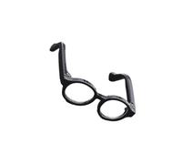 AMSLSIU Lunettes pour poupées en Plastique léger et résistant. Lunettes Mini élégantes et Robustes pour poupées, fabriquées en Plastique Durable. de Soleil pour Qui ne s'abîment ni , Noir Transparent