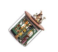 AMSLSIU Maison de poupée Miniature multifonctionnelle à Monter soi-même, avec Kit de Meubles, Cadeau pour Les Amateurs Bricolage, Kit Meubles Miniatures en Bois à Monter soi-même, B-048