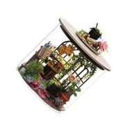 AMSLSIU Maison de poupée Miniature multifonctionnelle à Monter soi-même, avec Kit de Meubles, Cadeau pour Les Amateurs Bricolage, Kit Meubles Miniatures en Bois à Monter soi-même, B-067