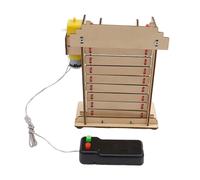 AMSLSIU Maquettes en bois, jouets de construction, petits kits d'expérimentation de physique à vapeur, portail roulant électrique, sciences éducatives, développement des intérêts et des connaissances,