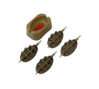 AMSLSIU Méthode en Ligne matériel de pêche Morsure mangeoires Moule Lanceur en Plastique Portable Plomb Kit Lancer Accessoire Eau Douce, Petits grammes