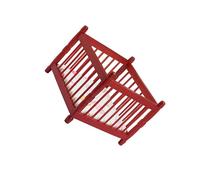 AMSLSIU Meubles Miniatures pour Maison de poupée, lit de bébé, modèle Jouet, Belle Excellente Finition pour Enfants, Jeu créatif, Jouet pour Filles, 1/12, modèle d'accessoire Maison poupée,