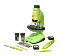 AMSLSIU Microscope Essentiel pour l'enseignement Primaire et secondaire, Ensemble d'expérimentation Scientifique pour Enfants, Microscope de Bureau/Portable