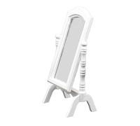 AMSLSIU Mini-Maison Dressing Miroir Bois-Cadre Accessoire Simulation modèle Semblant Jouet Meubles Jouets Dames Enfants Parure