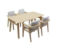 AMSLSIU Modèle de Table et chaises de Salle à Manger Miniature offrant Une Finition Qui rehausse Toute scène Miniature et stimule l'imagination des Enfants