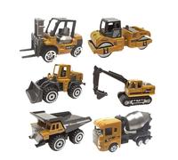 AMSLSIU Modèles réduits de véhicules en Alliage pour Enfants : ludique et éducatif grâce à des Mini-véhicules (chargeuse, Tracteur, excavatrice, Camion-Benne).