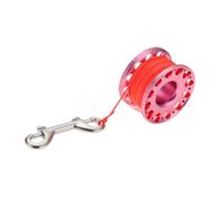 AMSLSIU Moulinet de plongée sous-marine ligne haute visibilité Moulinet de doigt plongée léger aventuriers taille compacte qui a un doigt haute résistance avec ligne, Gris rosé pâle