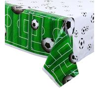 AMSLSIU Nappe Unique Facile à Utiliser Décoration de fête Beau Protecteur de Table pour Cuisine Domestique Restaurant Occidental, Football, 137 * 274 cm