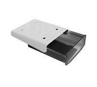 AMSLSIU Organisateur de Bureau élégant - Assemblage Durable et Facile pour Tous Les éléments Essentiels du Bureau Boîte de Rangement Type tiroir en Plastique Tiroir, Noir, S