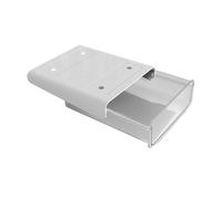 AMSLSIU Organisateur de Bureau élégant - Assemblage Durable et Facile pour Tous Les éléments Essentiels du Bureau Boîte de Rangement Type tiroir en Plastique Tiroir, Blanc, S