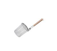 AMSLSIU Panier à friture multifonctionnel pour raviolis de restaurant avec passoire à nouilles en acier inoxydable, écumoire et panier friture pour la, Argent, 12 cm