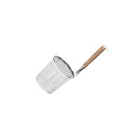 AMSLSIU Panier à friture multifonctionnel pour raviolis de restaurant avec passoire à nouilles en acier inoxydable, écumoire et panier friture pour la, Argent, 14 cm