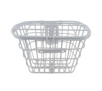 AMSLSIU Panier de guidon en maille métallique pour vélo, grande capacité, amovible, pouvant contenir de nombreux objets. Organisateur guidon pour vélo électrique.