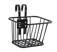 AMSLSIU Panier de vélo en fil métallique, offrant une grande capacité et une installation facile grâce à ses crochets amovibles. Idéal pour les vélos d'enfants (filles et