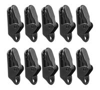 AMSLSIU Paquet de 10 Pinces à Corde de Tente Remplacement détachable Accessoires Boucle Pince à auvent pêche en Plein air Robustes