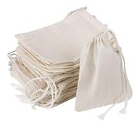 AMSLSIU Paquet de 100 petits sacs à cordon filtre couleur unie Portable fiable séchage sachet de thé pour tenir artisanat feuille thé, 8 * 10cm