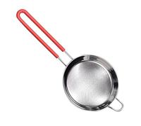 AMSLSIU Passoire à mailles fines avec long manche et anneau de suspension pour une utilisation efficace en cuisine. Passoire à spaghetti résistante,