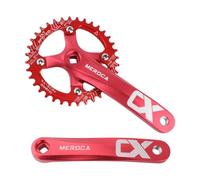 AMSLSIU Pédalier Complet pour vélo de Route Pliable, boîtier de pédalier en Alliage d'aluminium léger et Haute résistance, avec Plateaux 32/34/36 Dents, Compatible 8 à 11 Vitesses. Entraxe : 104 mm